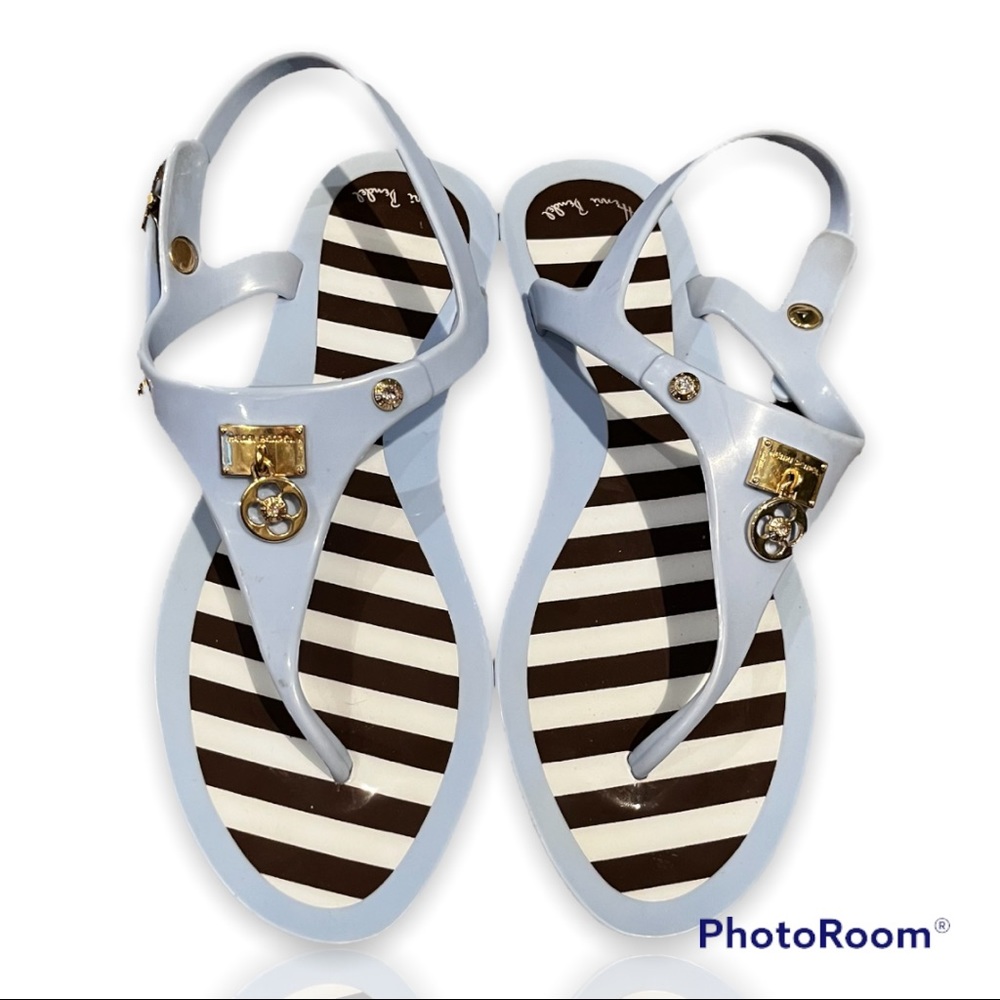 Henri Bendel Jelly Sandals Light Blue